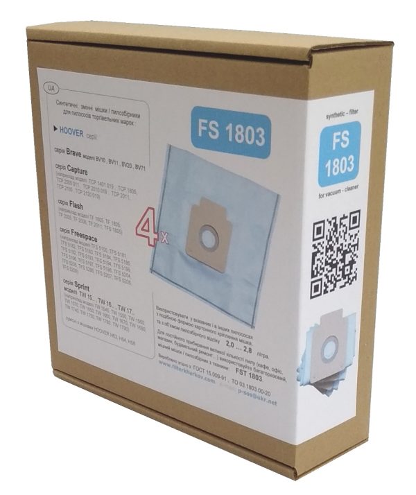 FS 1803 filter bags for Hoover